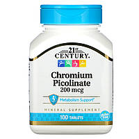 Хром піколінат "21st Century" 200 мг 100 таблеток