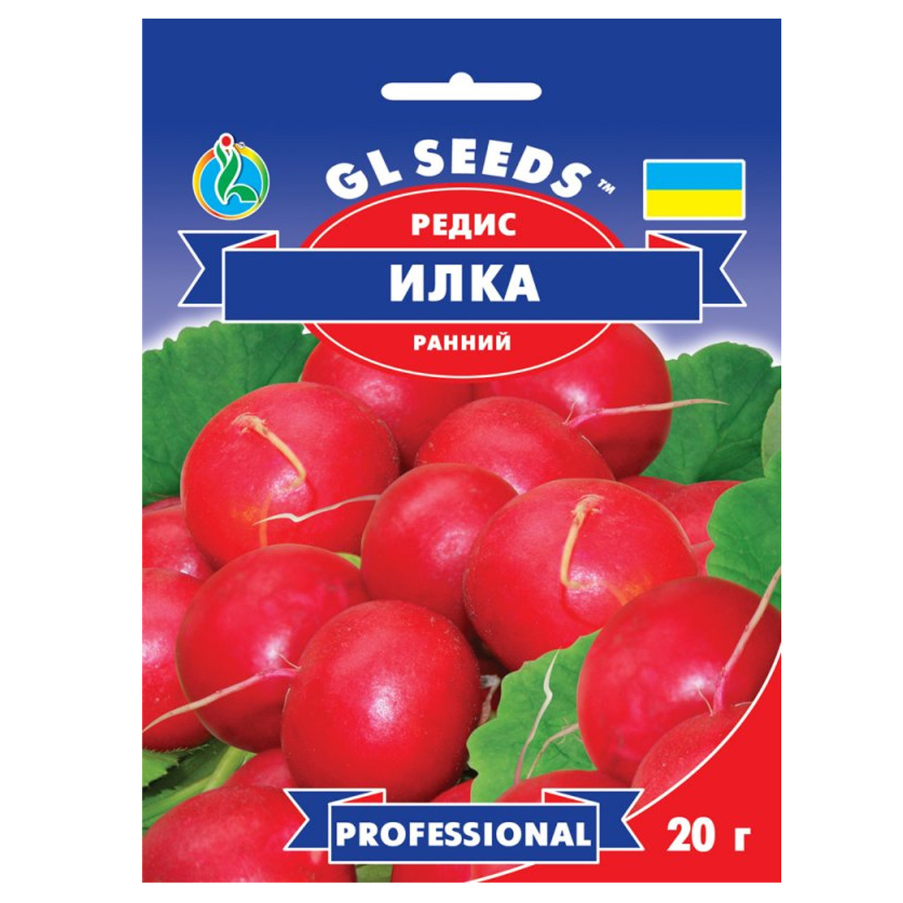 Насіння Редиска Илка 20 г GL Seeds