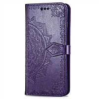 Чехол Vintage для Samsung Galaxy A72 / A725F книжка с визитницей Фиолетовый
