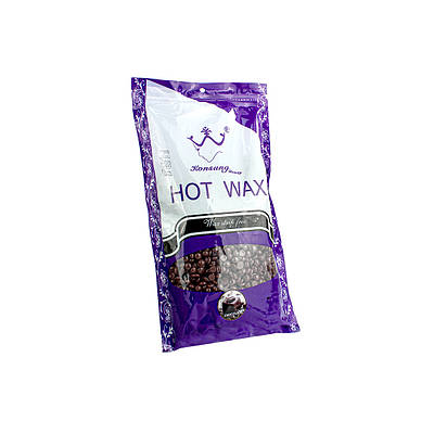 Віск для депіляції в гранулах 100 г "Konsung Hot Wax" Шоколад плівковий віск