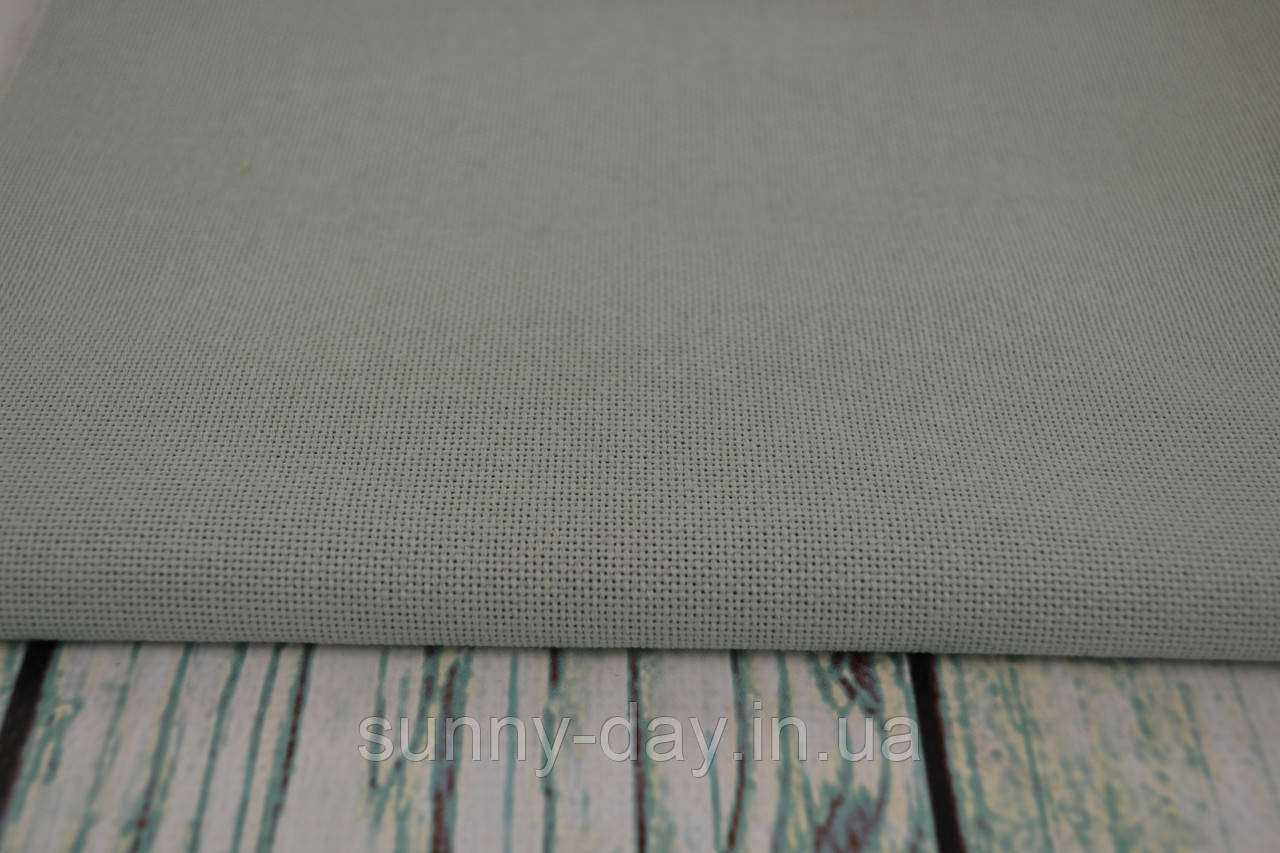 Тканина рівномірного плетіння Lugana Zweigart, колір - зелений мох, 25ct, фото 1