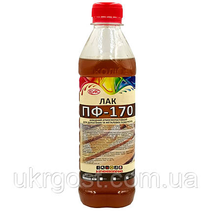 Лак алкідний ПФ-170 глянсовий Коліс 0,4 л, фото 1