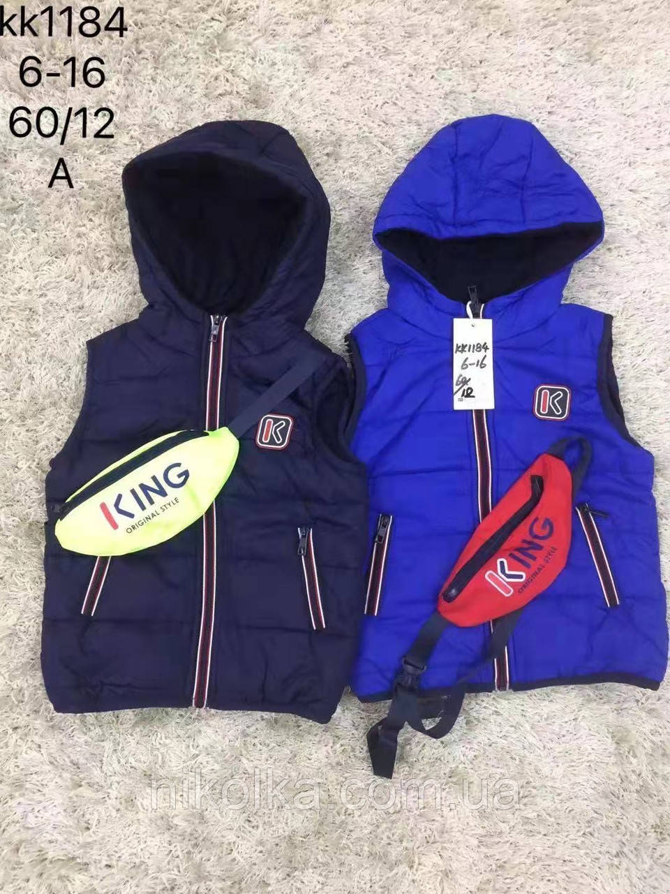 Безрукавки для хлопчиків оптом, S&D, 6-16 років, арт. KK-1184, фото 1