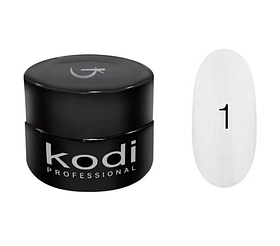 Гель-фарба для дизайну Kodi Professional №1 біла, 4 мл