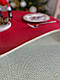 Скатертина новорічна кругла гобеленова червона, фото 9