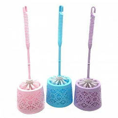 Туалетний комплект Ажур Асорті йоршик+підставка кругла пластик