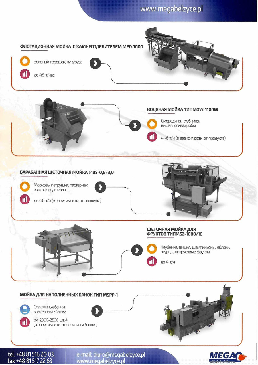 Машины для мойки фруктов, овощей и тары - фото 3 - id-p1468762996
