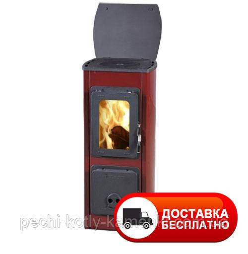 Піч-камін на дровах Thorma MILANO II (bordo, black)
