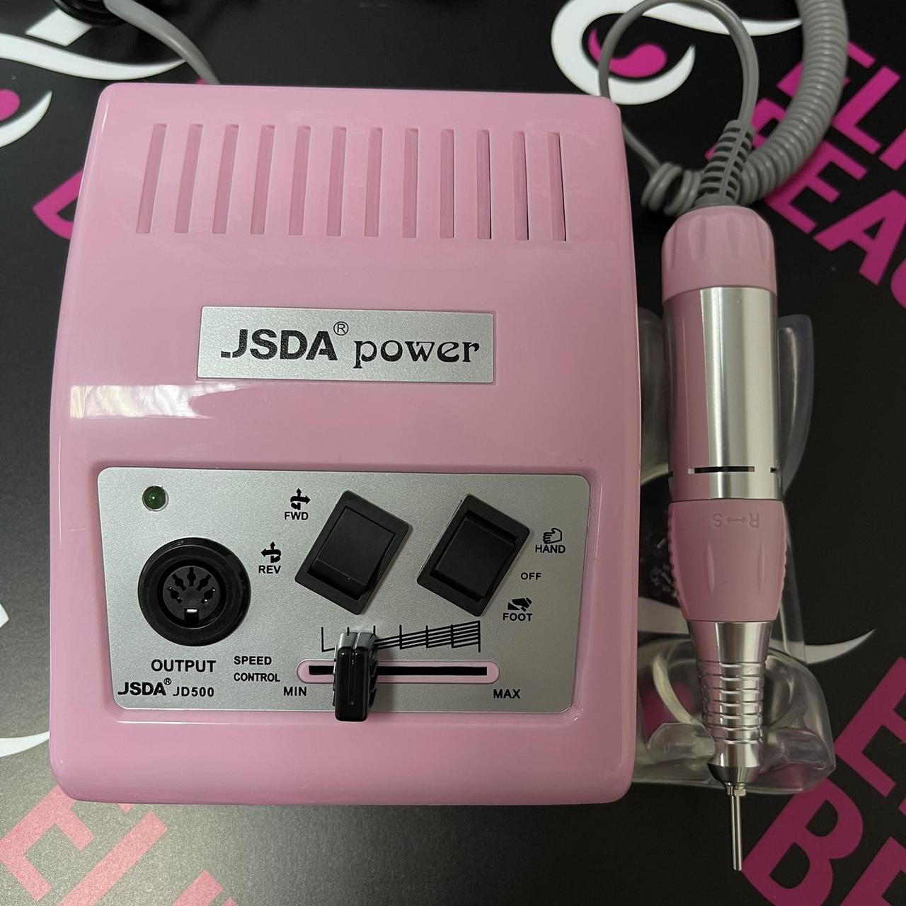 Рожевий фрезер для манікюру JSDA JD 500, 35W