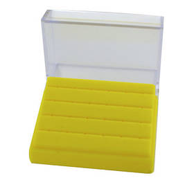 Підставка для борів з кришкою прямокутна, жовта 24 штук