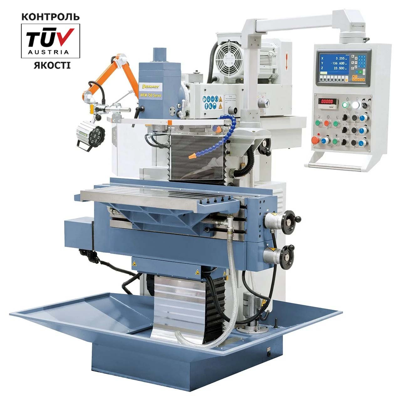 WFM 850 Servo ІНСТРУМЕНТАЛЬНО ФРЕЗЕРНИЙ ВЕРСТАТ Bernardo