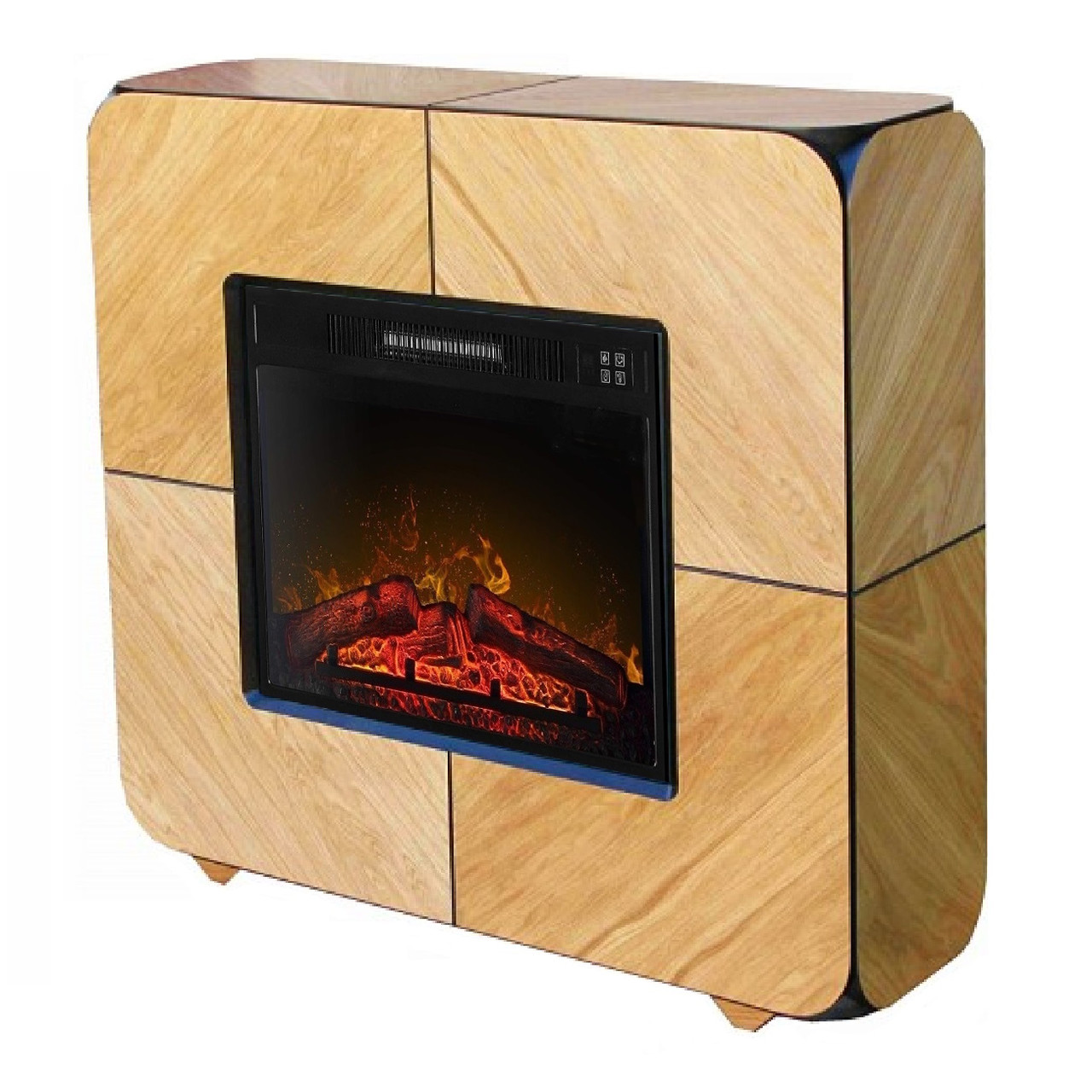 Камінокомплект ArtiFlame CUBE AF23S СВІТЛИЙ ДУБ зі звуком, фото 1