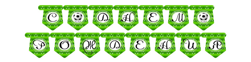 "Футбол" - Гірлянда Букви довжина - 2.5м., УКР, фото 1