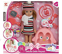 Кукла для девочки функциональная 8391 с аксессуарами. Поет и говорит фразы на английском языке