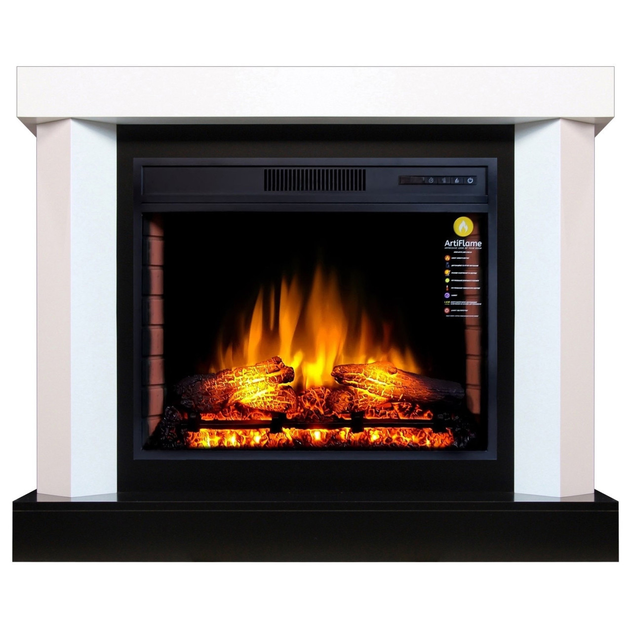 Камінокомплект ArtiFlame YUKON AF28S БІЛИЙ Б'ЯНКО зі звуком