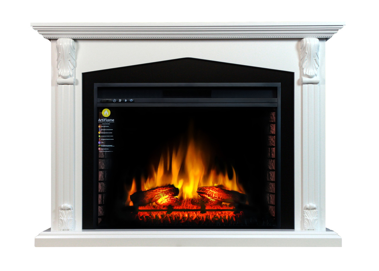 Камінокомплект ArtiFlame PRAGA AF33 БІЛИЙ Б'ЯНКО
