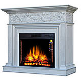 Камінокомплект ArtiFlame RESIDENCE AF28 БІЛИЙ ДУБ Б'ЯНКО, ПАТИНА СЕРЕБРО зі звуком, фото 2