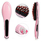 Гребінець-випрямляч для волосся Fast Hair Straightener/Електрична Щітка-випрямляч з турмаліновим покриттям, фото 4