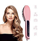 Гребінець-випрямляч для волосся Fast Hair Straightener/Електрична Щітка-випрямляч з турмаліновим покриттям, фото 7