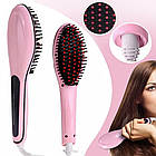 Гребінець-випрямляч для волосся Fast Hair Straightener/Електрична Щітка-випрямляч з турмаліновим покриттям, фото 8