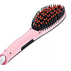 Гребінець-випрямляч для волосся Fast Hair Straightener/Електрична Щітка-випрямляч з турмаліновим покриттям, фото 2