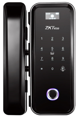 Замок для скляних дверей по відбитку пальця і безконтактною карткою ZKTeco GL300