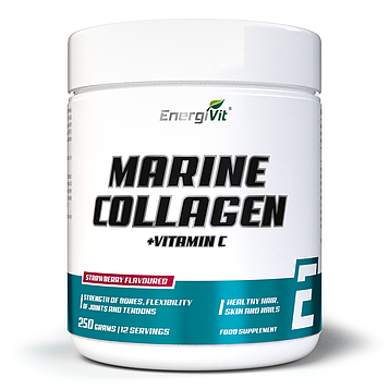 Морський колаген - Marine Collagen+Vitamin C від EnergiVit / 250 g