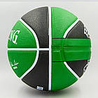 М'яч баскетбольний Spalding NBA Boston Seltics Outdoor розмір 7 гумовий (83505Z), фото 5