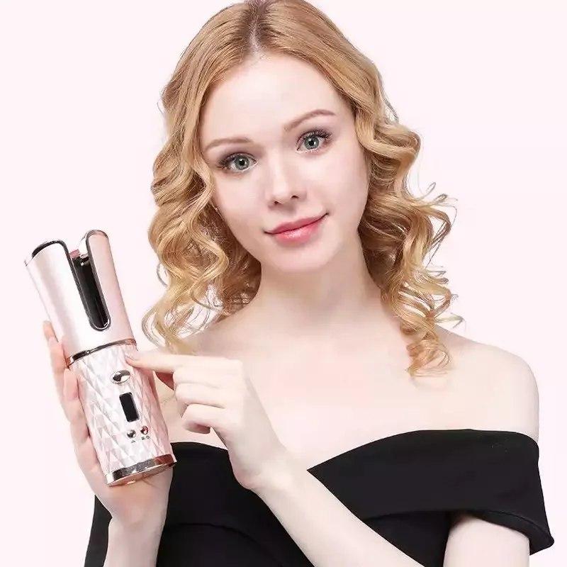 Бездротовий стайлер для завивання та укладання волосся Ramindong Hair curler RD-060 ⁇ Автобігуді Rose