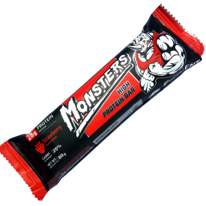 Протеїновий батончик -  Excellent Nutrition Monsters High Protein Bar / 80 g Полуниця