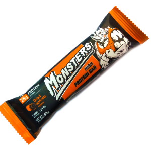 Протеїновий батончик  -Excellent Nutrition  Monsters High Protein Bar / 80 g Курага