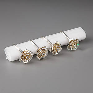 Кільця для серветок Veronese 2 шт Троянда 1025G VE