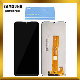 Дисплей Samsung A022 Galaxy A02 2020 з сенсором Без рамки Чорний, Сірий оригінал , GH82-25249A