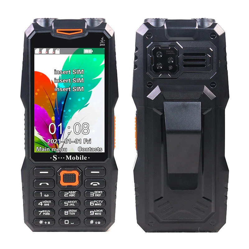 Мобільний телефон захищений Land rover S999 black 10000 mAh 3.5"