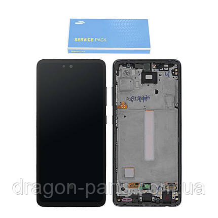 Дисплей Samsung A525 Galaxy A52 2021 з сенсором Чорний Black оригінал, GH82-25524A, фото 2