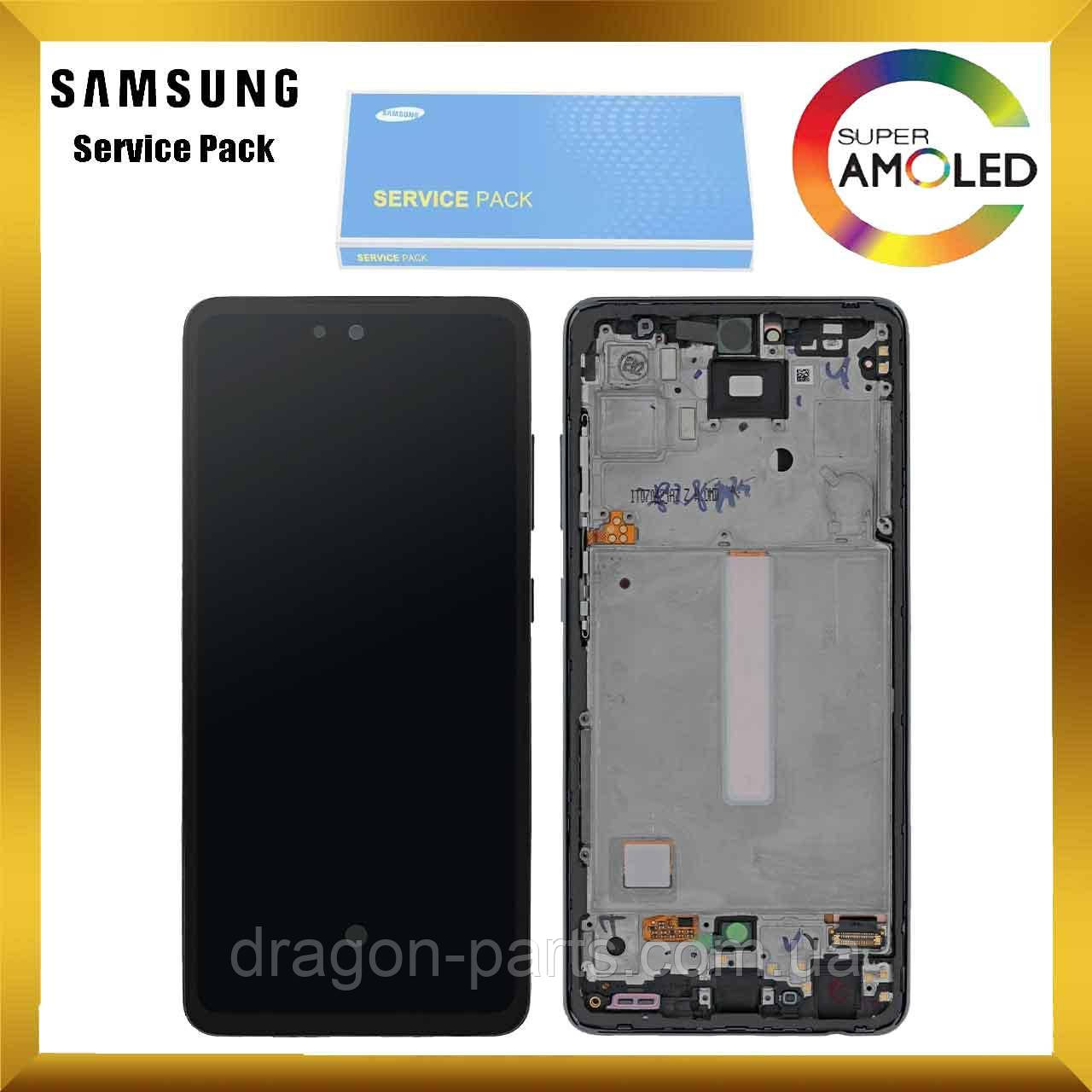 Дисплей Samsung A525 Galaxy A52 2021 з сенсором Чорний Black оригінал, GH82-25524A