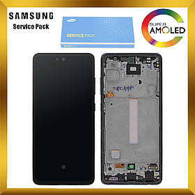 Дисплей Samsung A525 Galaxy A52 2021 з сенсором Чорний Black оригінал, GH82-25524A