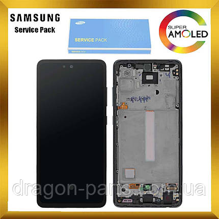 Дисплей Samsung A525 Galaxy A52 2021 з сенсором Чорний Black оригінал, GH82-25524A, фото 2