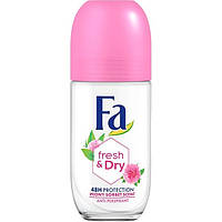 Fa Кульковий дезодорант Fresh&Dry з ароматом півонії сорбет, 48 год, 50 мл