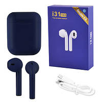 Бездротові навушники i31 5.0 з кейсом, dark blue