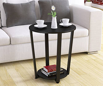 Журнальний стіл у вітальню Д-50 Loft Design Чорний Матовий / Дуб крафт золотий,венге,дуб палена,горіх модена