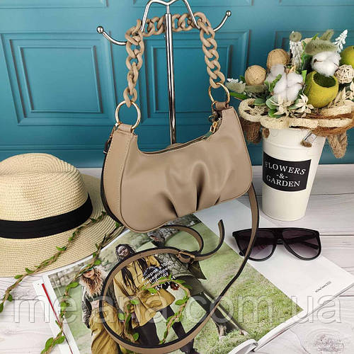 Купить Турецкая женская сумка ЯY бежевая, цена 585 ₴ — Prom.ua (ID ...