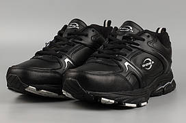 Кросівки зимові чоловічі чорні Bona 850C-6 Бона утеплені з хутром Розміри 41 44 45