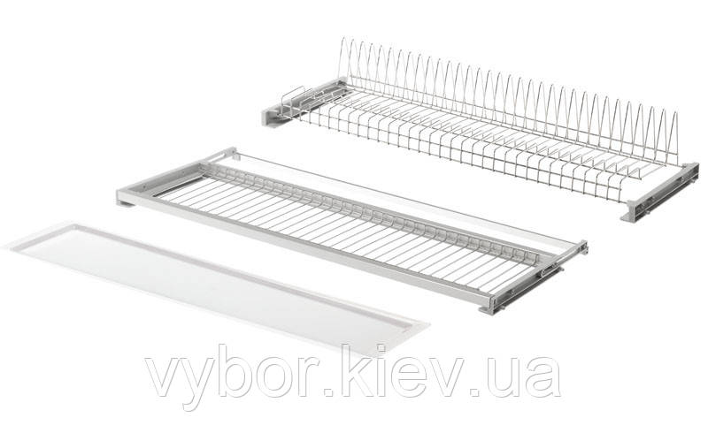 Набір сушок (сушарок) Vibo для посуду з регульованою рамкою і пластиковим піддоном для верхнього модуля 450мм