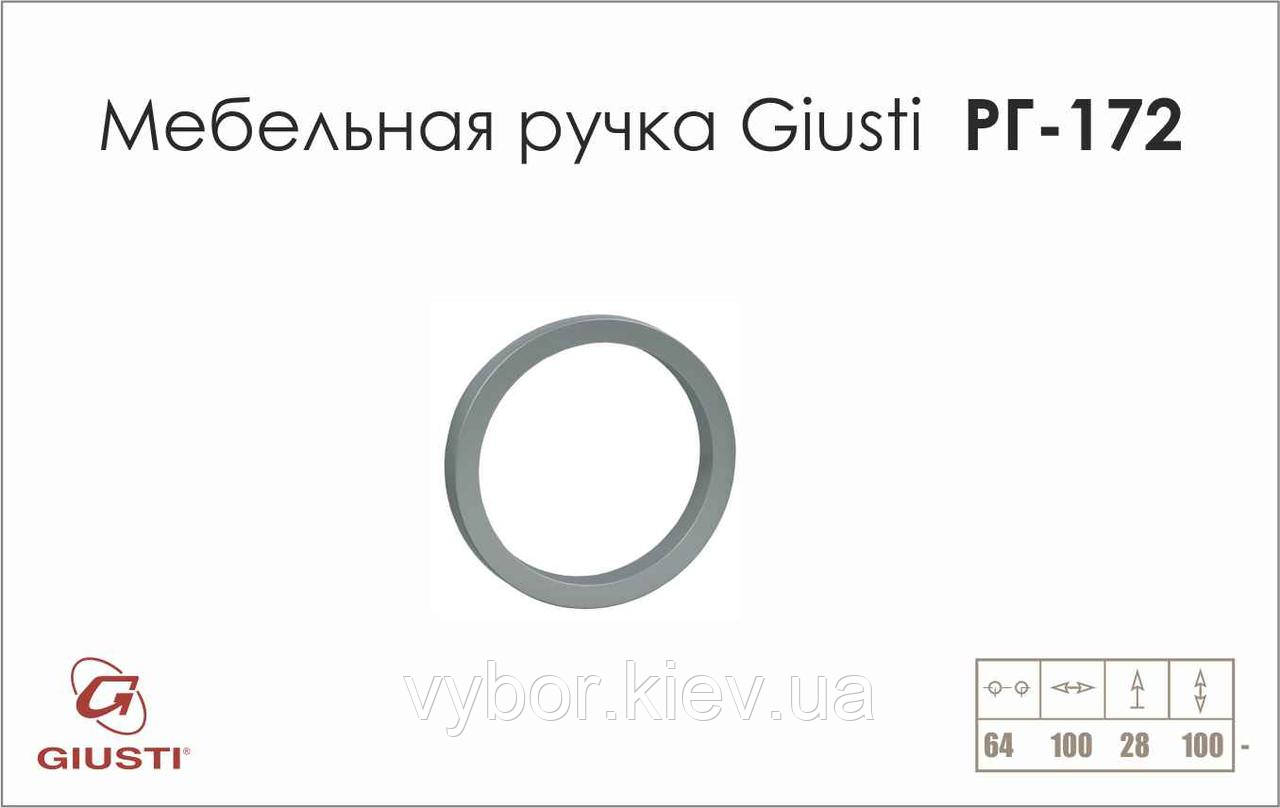 Мебельная ручка Giusti РГ 172 WMN317.064.0001 хром матовый - фото 2 - id-p1468863616