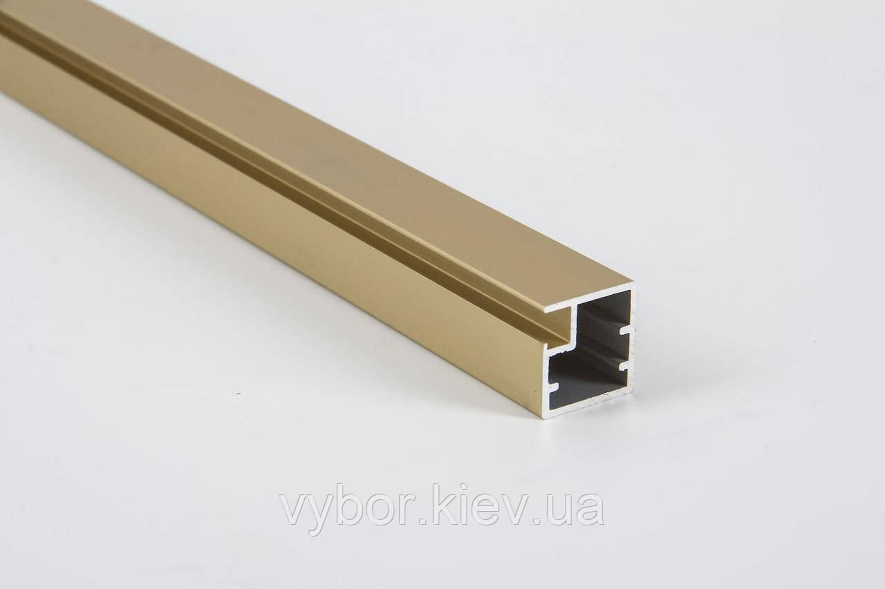 Алюминиевый рамочный профиль для мебельных фасадов М1 5,95м золото (цена 1пог.м) - фото 1 - id-p1468868136
