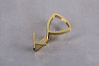 Мебельный крючок Falso Stile KK-18 двойной - золото глянцевое
