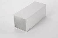 Труба квадратная пустотелая алюминиевая анодированная 40х40, алюминий Brush для мебельных конструкций длина