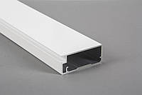 Алюминиевый рамочный профиль для мебельных фасадов длина М12 5,95м белый (цена 1пог.м)