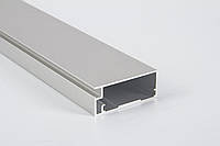 Алюминиевый рамочный профиль М12 для мебельных фасадов длина 5,95м алюминий натуральный (серебро) (цена